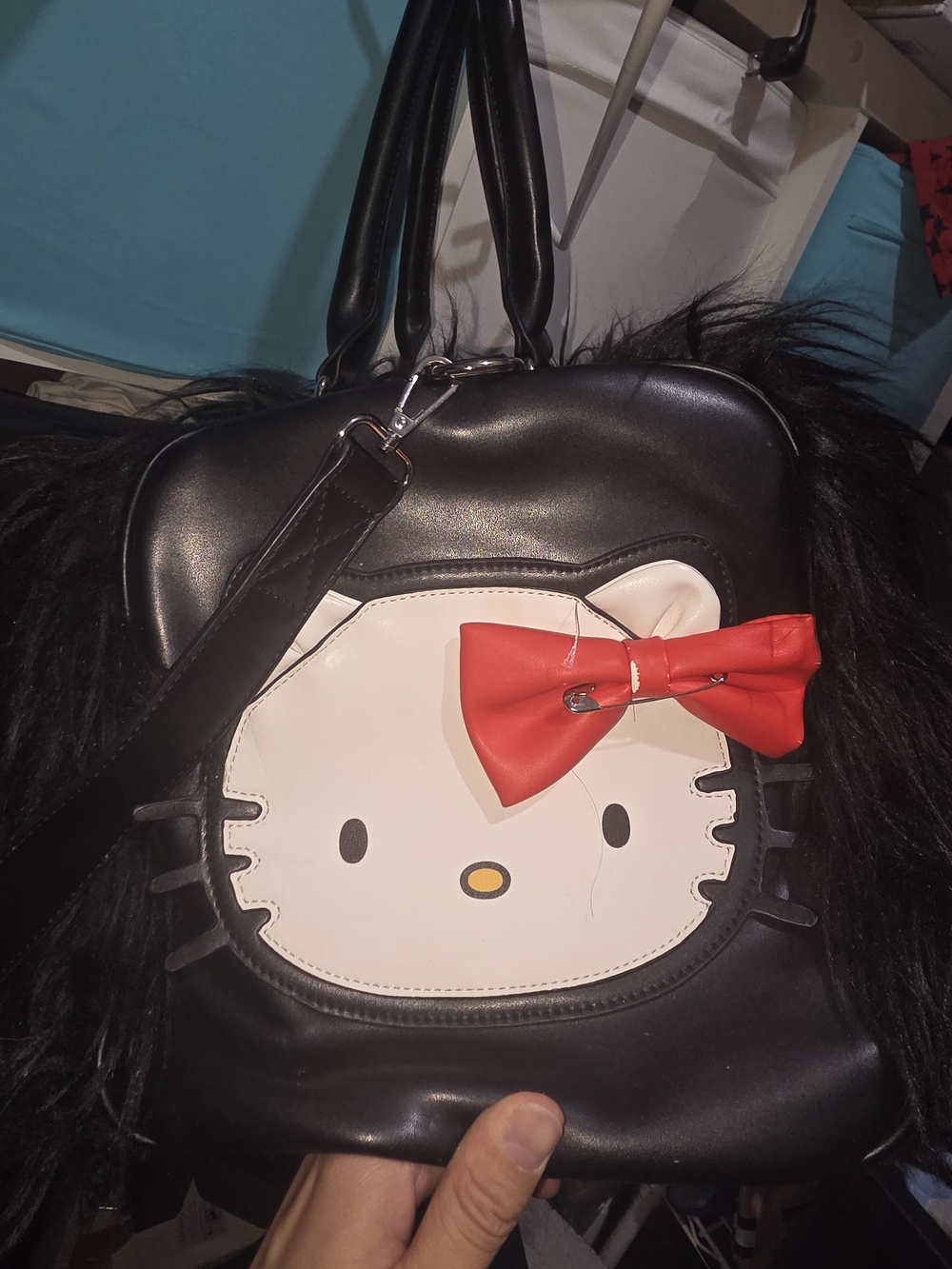 HELLO KITTY GOTHIC DUFFLE BAG
